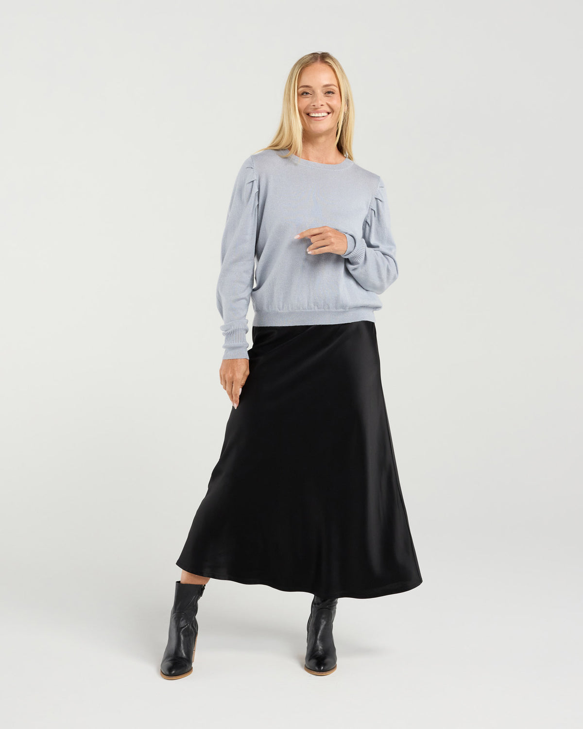 Astor Pleat Sleeve Knit