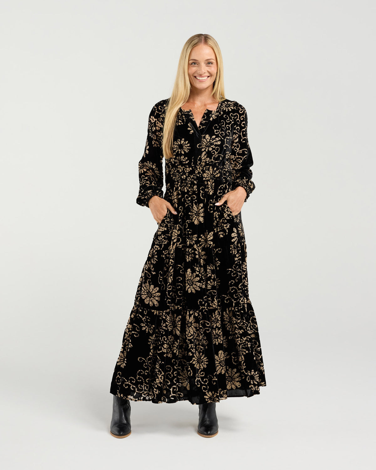 Macy Viscose Burnout Dress