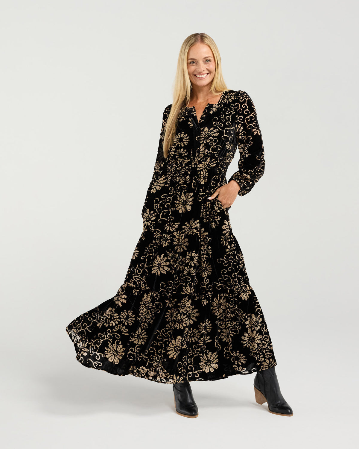 Macy Viscose Burnout Dress