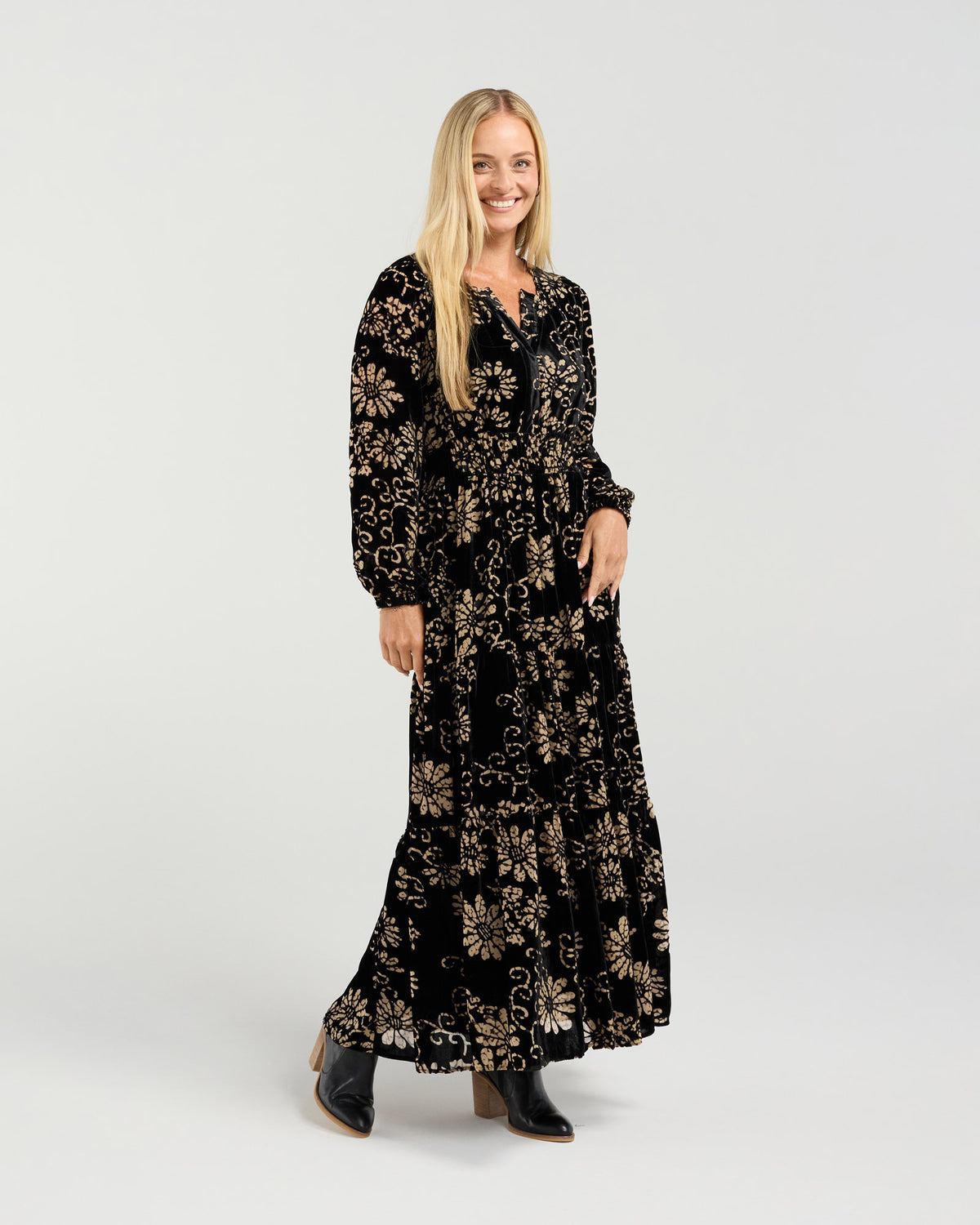 Macy Viscose Burnout Dress