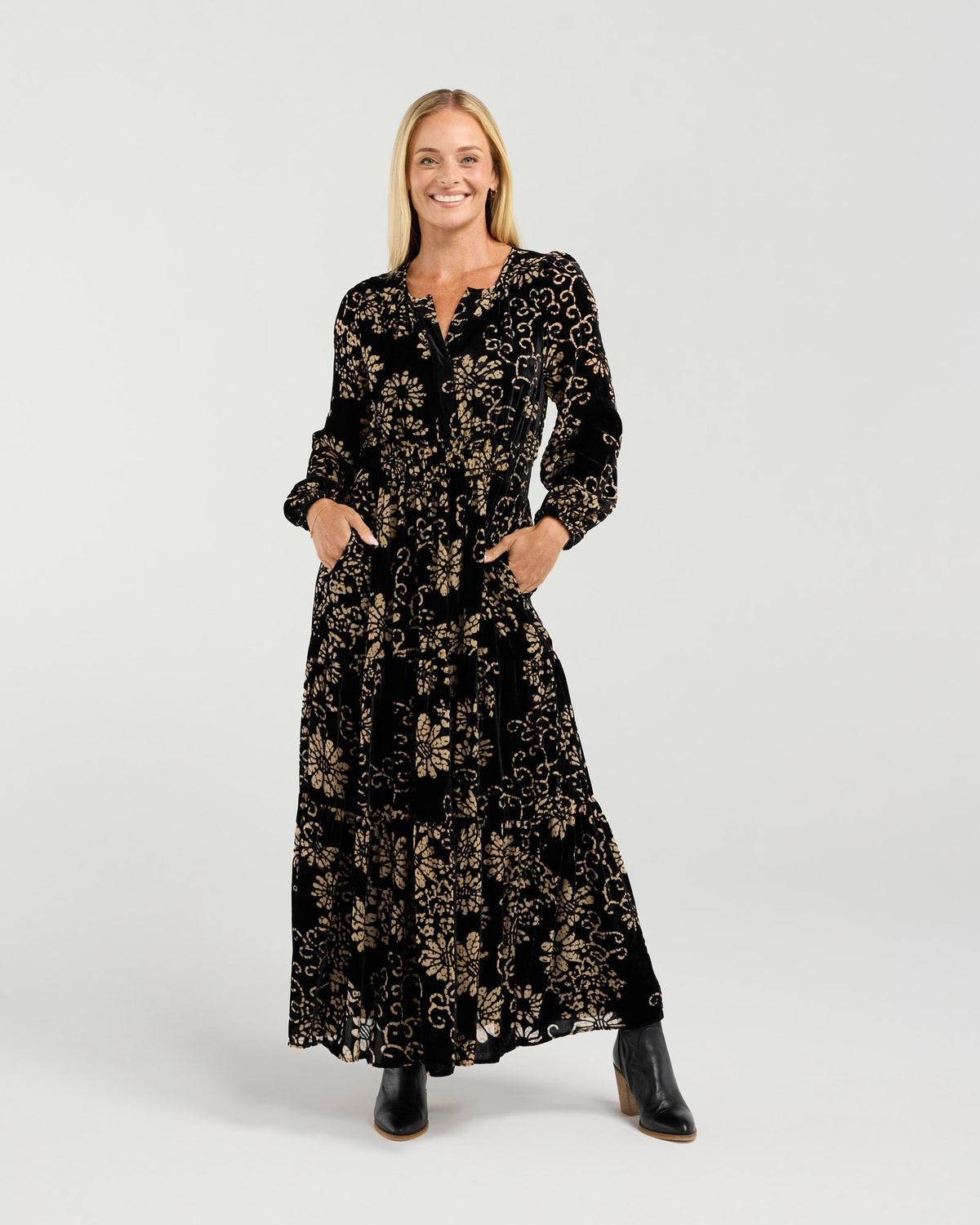 Macy Viscose Burnout Dress