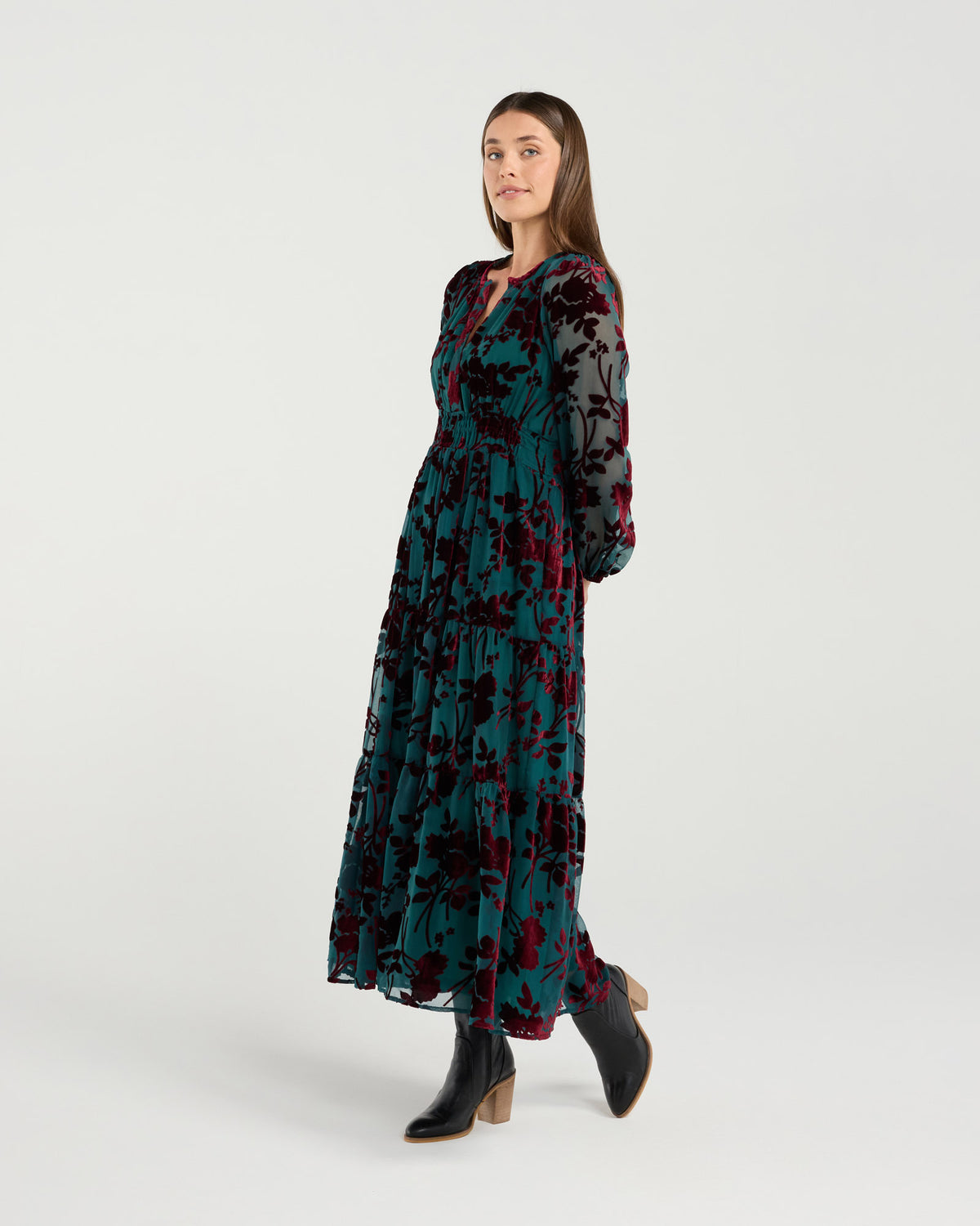 Mikayla Viscose Burnout Dress