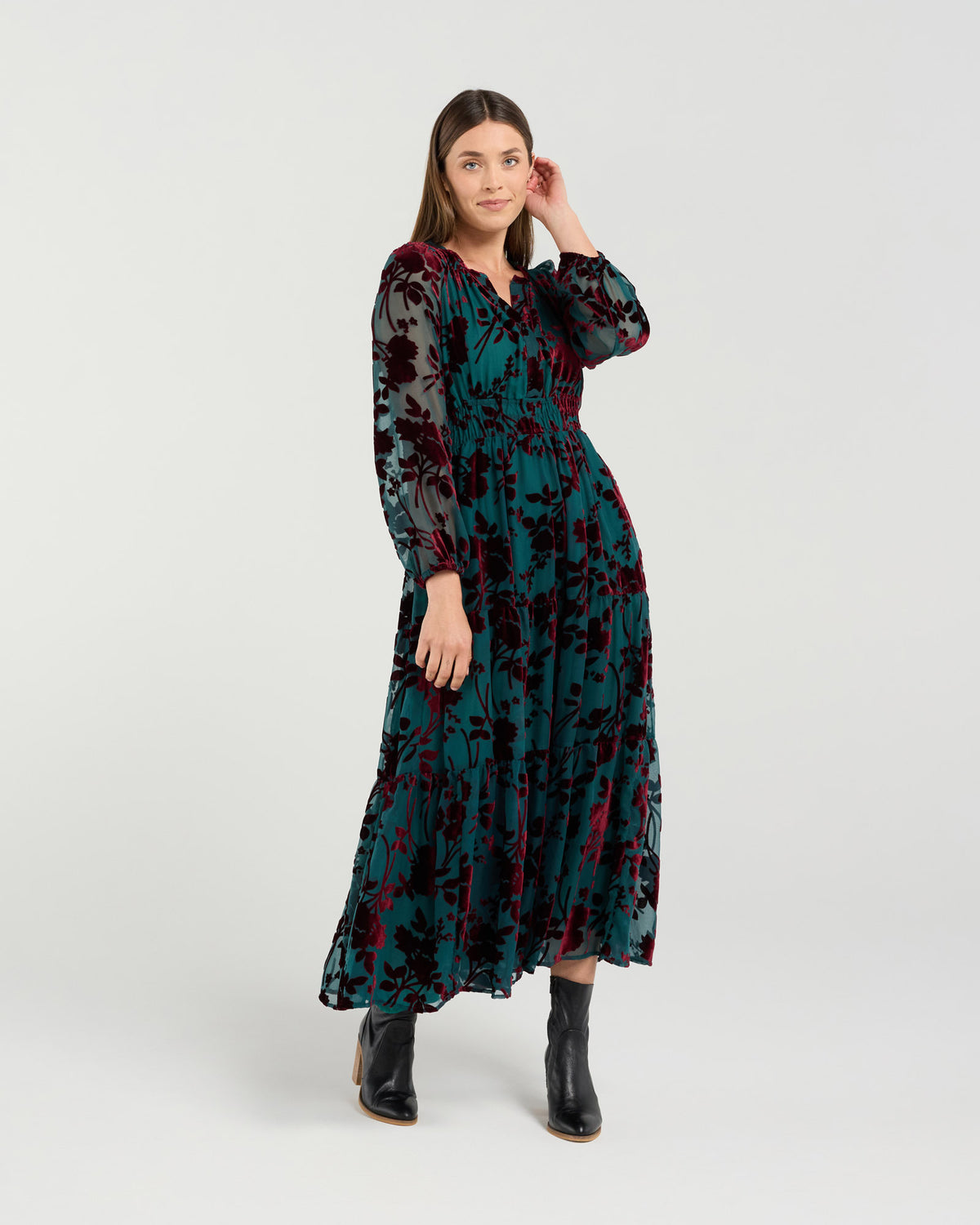 Mikayla Viscose Burnout Dress
