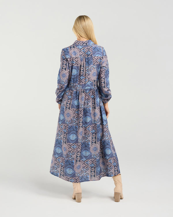 Nora Button Placket Dress