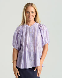 Bridget Pintuck Top - Plain