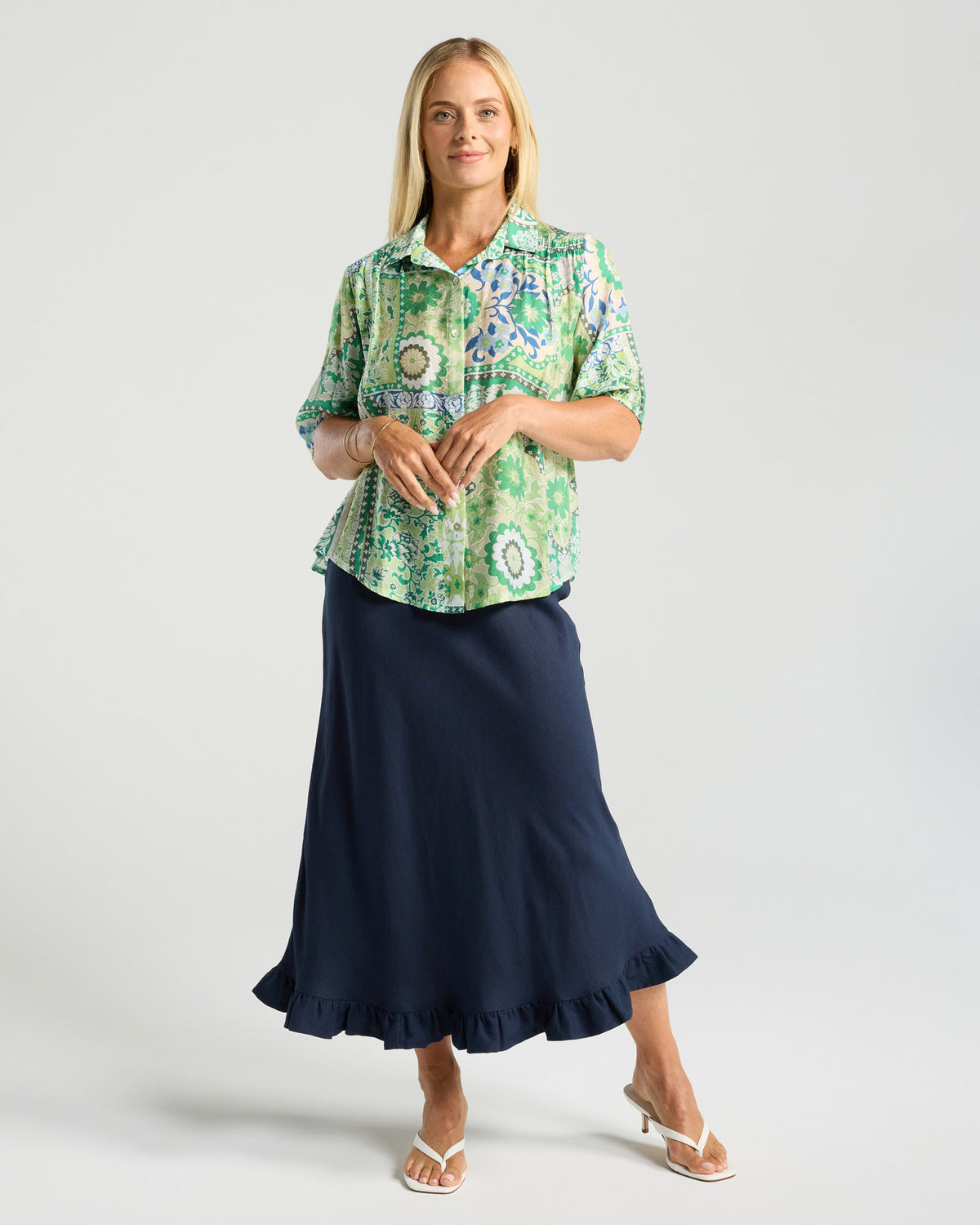 Darrell Gathered Waist Top