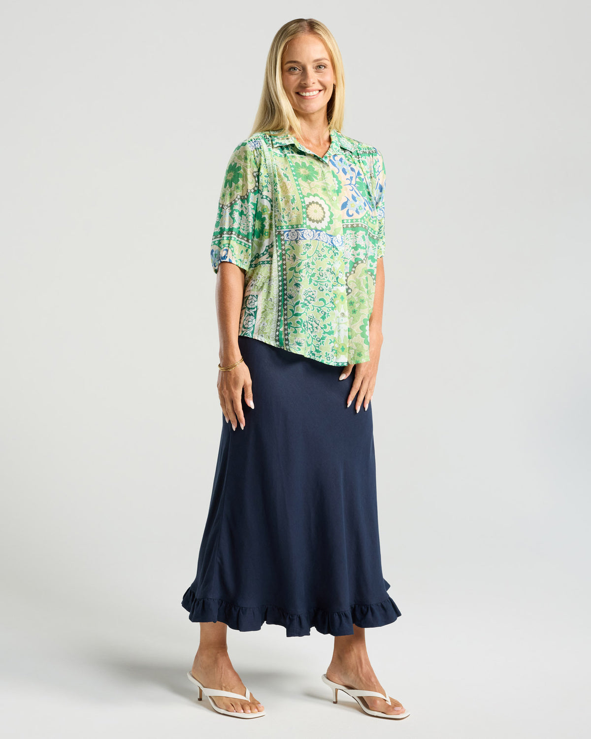 Darrell Gathered Waist Top