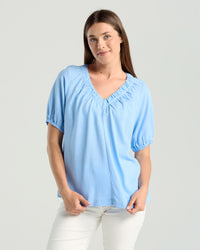 Delfina V Neck Top