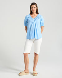 Delfina V Neck Top