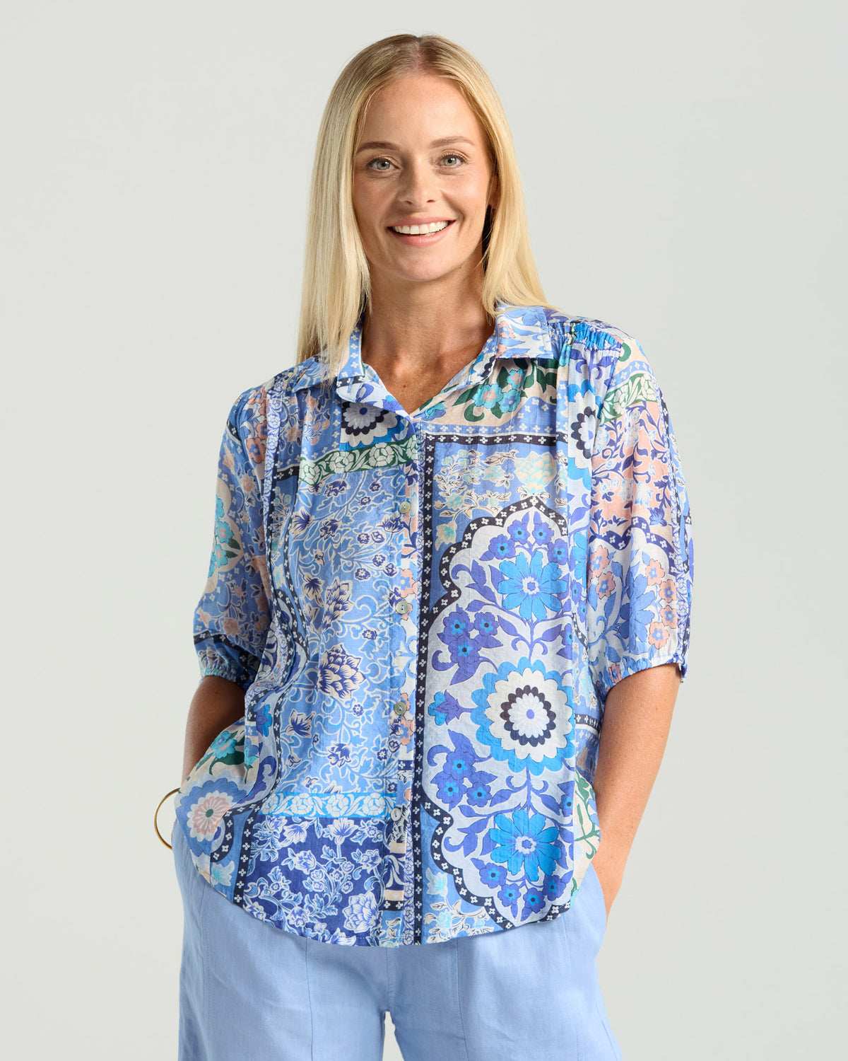 Darrell Gathered Waist Top