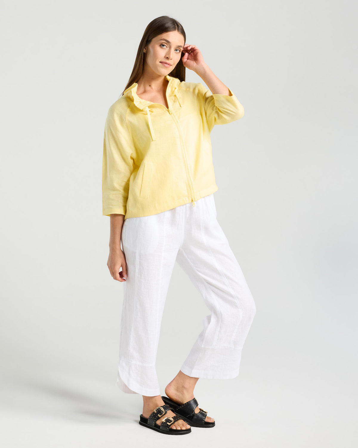 Pia Puff Sleeve Linen Shirt