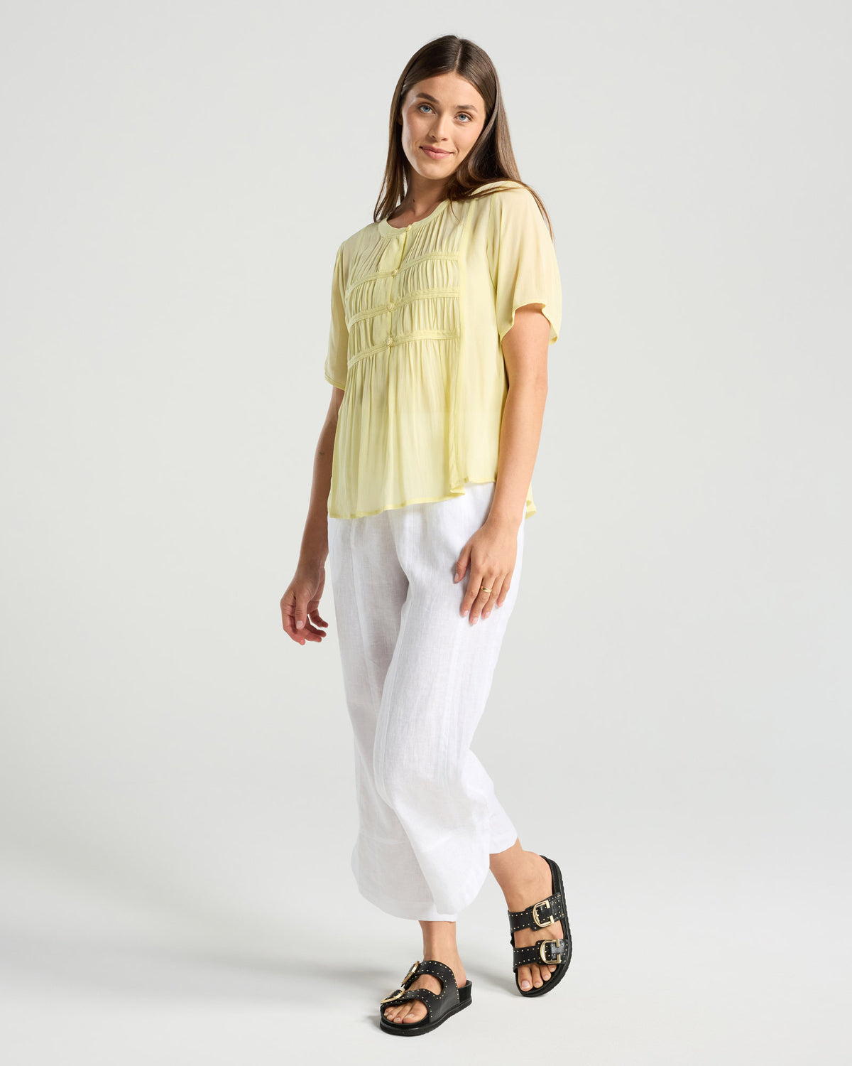 Hilarie Gathered Front Top