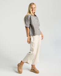 Cecile Stripe Linen Shirt