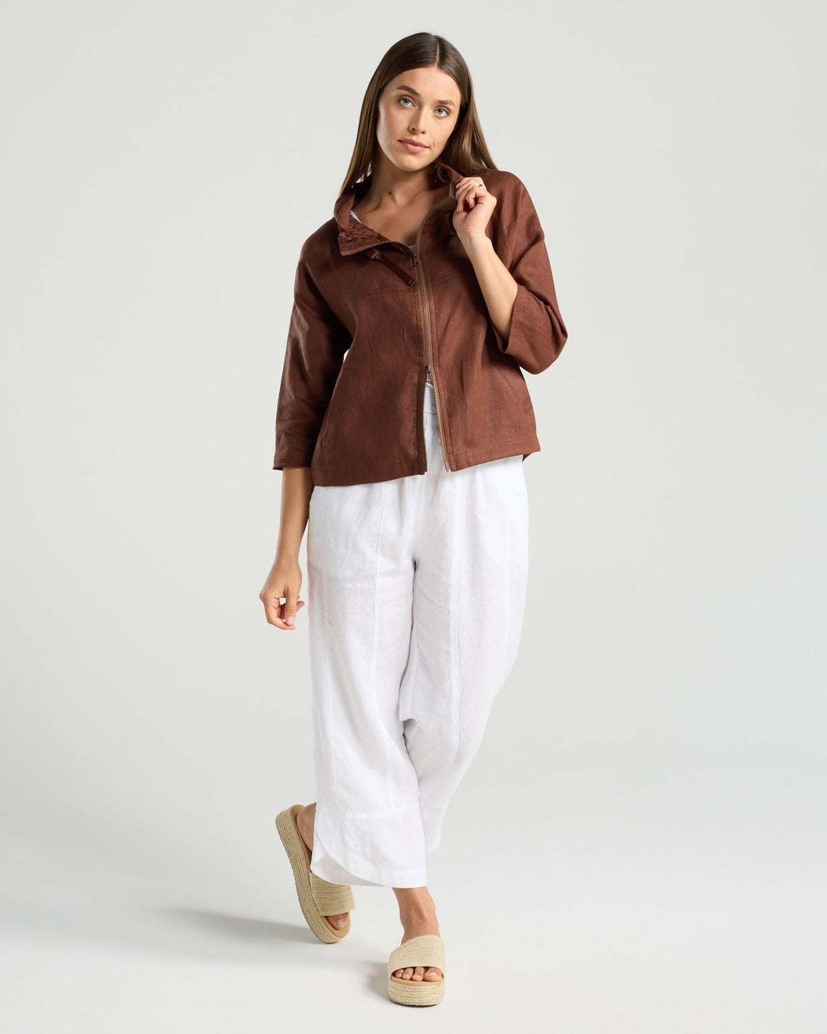Victoria Zip Front Jacket - Plain Zip