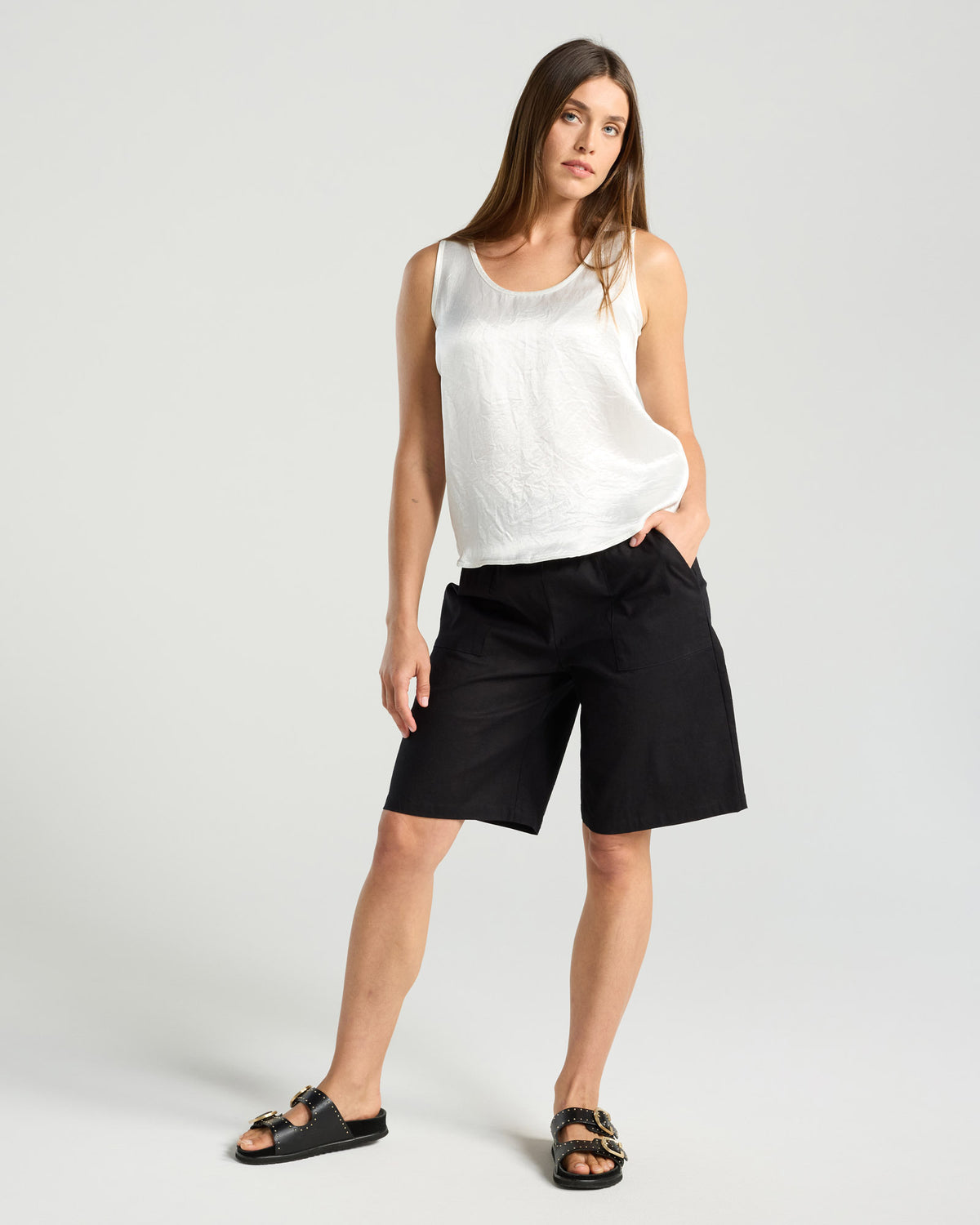 Darcy Shirred Waistband Short
