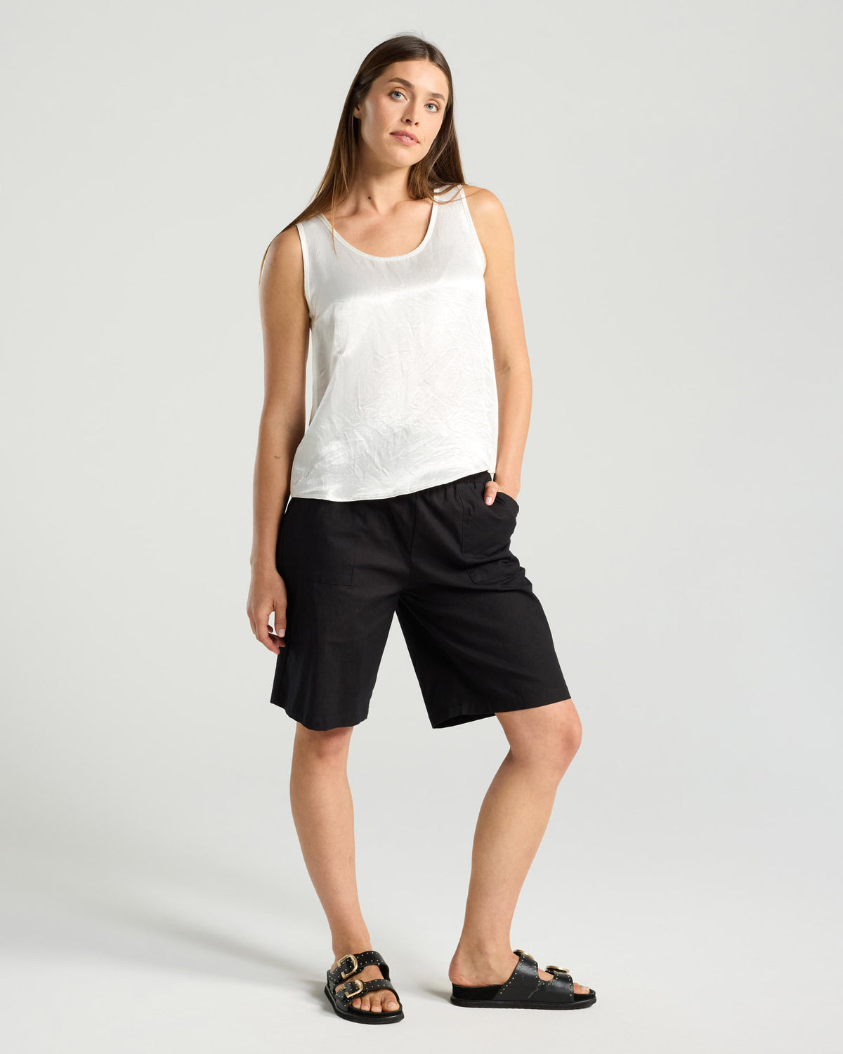 Darcy Shirred Waistband Short