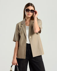 Francesca Linen Blazer
