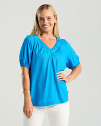 Delfina V Neck Top