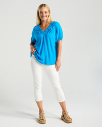 Delfina V Neck Top