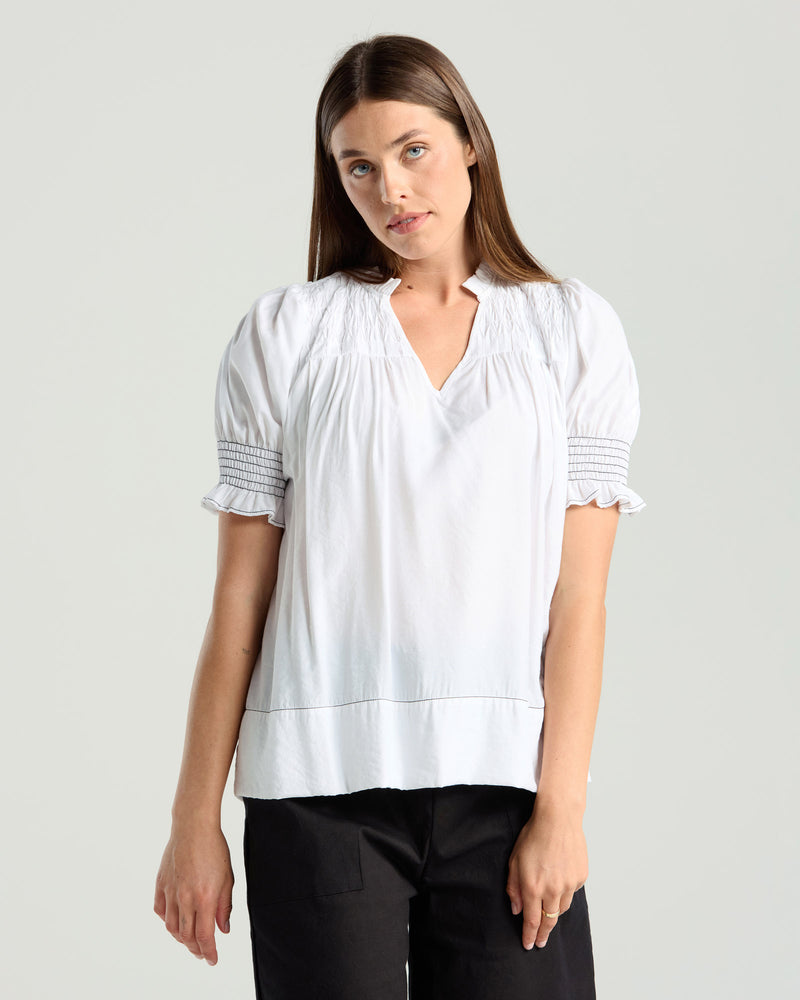 Rosella Stitch Detail Top