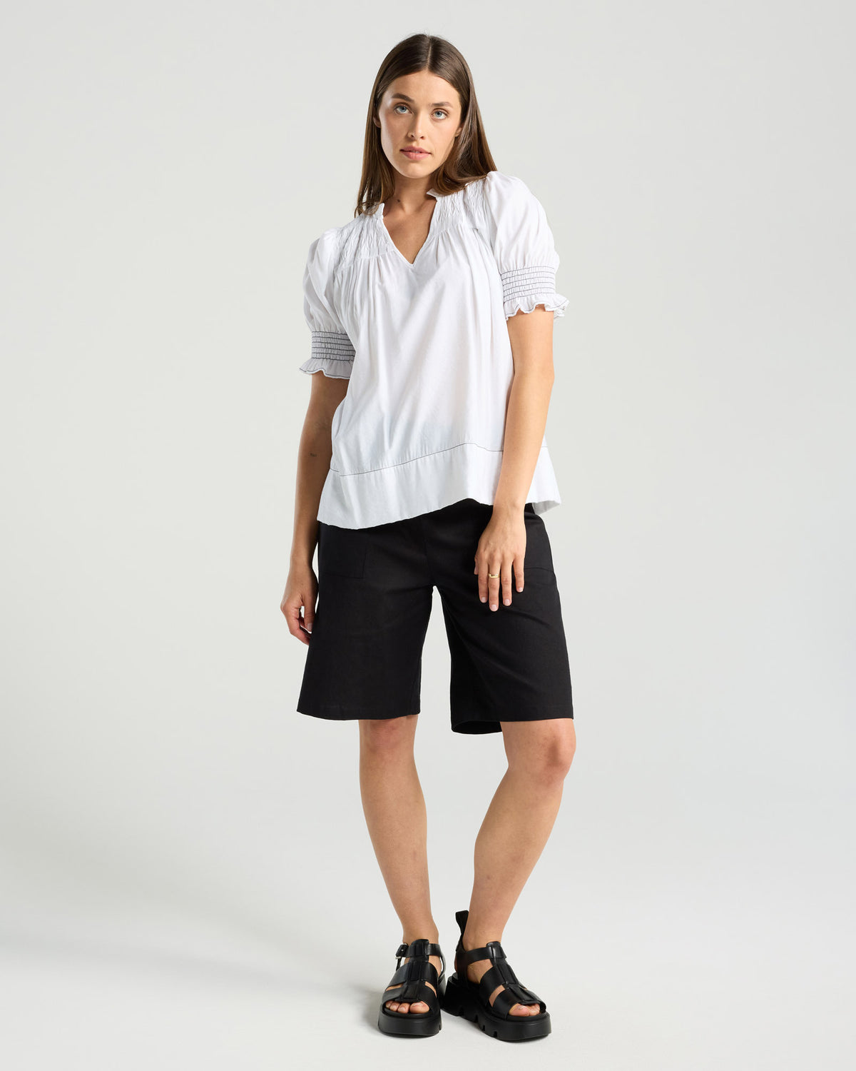 Rosella Stitch Detail Top