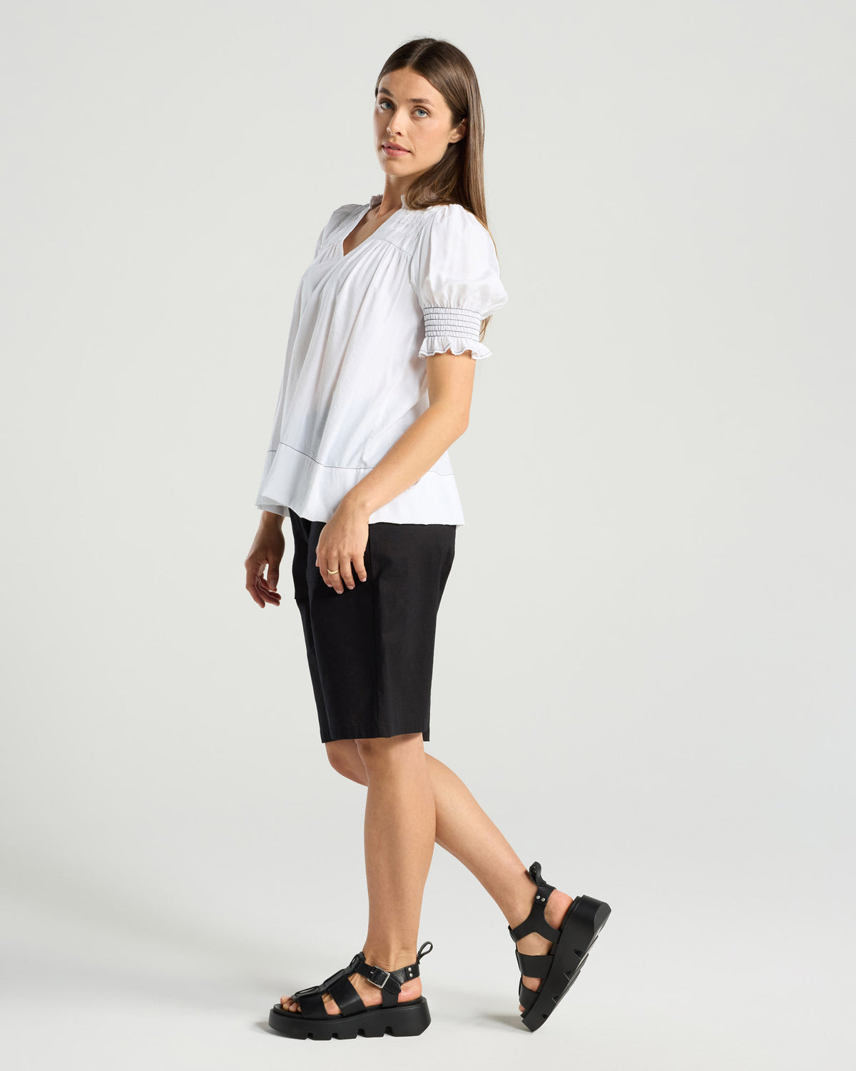 Rosella Stitch Detail Top