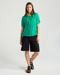 Hilarie Gathered Front Top