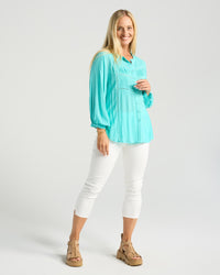 Paola Ladder Trim Blouse