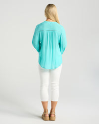 Paola Ladder Trim Blouse