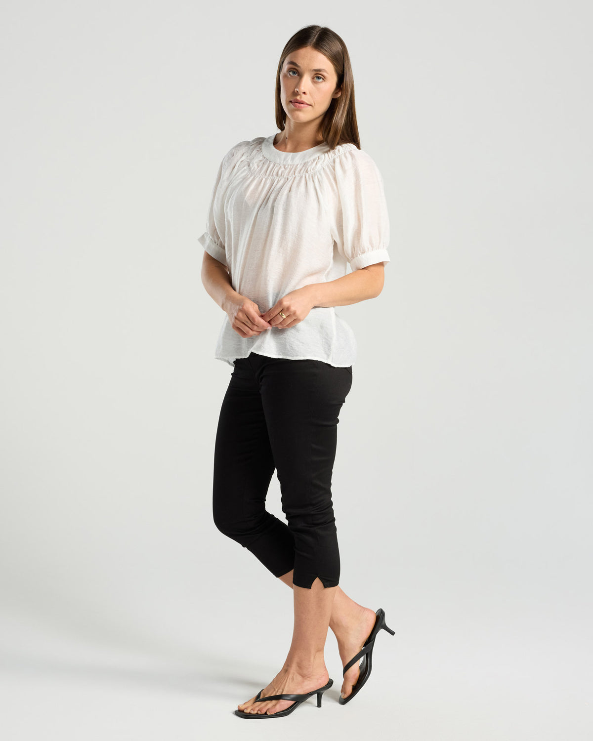Lisette Gathered Yoke Top