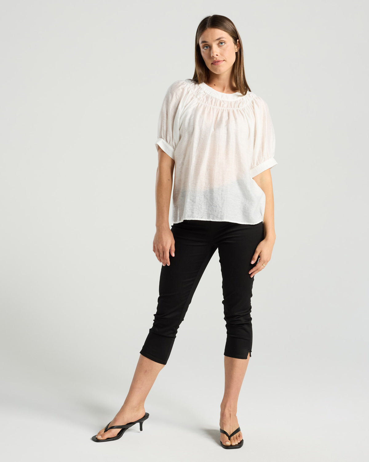 Lisette Gathered Yoke Top