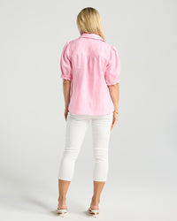 Pia Puff Sleeve Linen Shirt