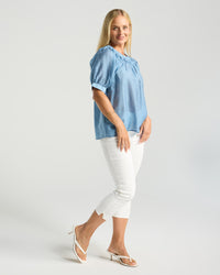 Lisette Gathered Yoke Top
