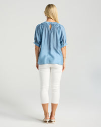 Lisette Gathered Yoke Top
