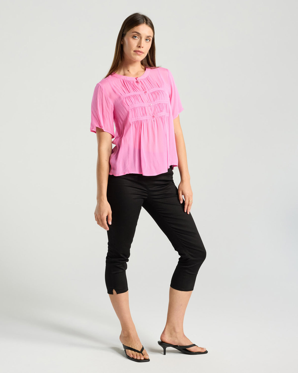 Hilarie Gathered Front Top