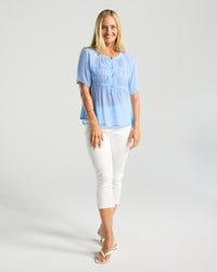 Hilarie Gathered Front Top