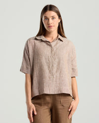 Cecile Stripe Linen Shirt