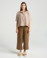 Cecile Stripe Linen Shirt