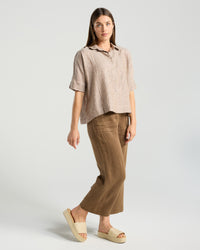 Cecile Stripe Linen Shirt