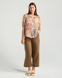 Darrell Gathered Waist Top