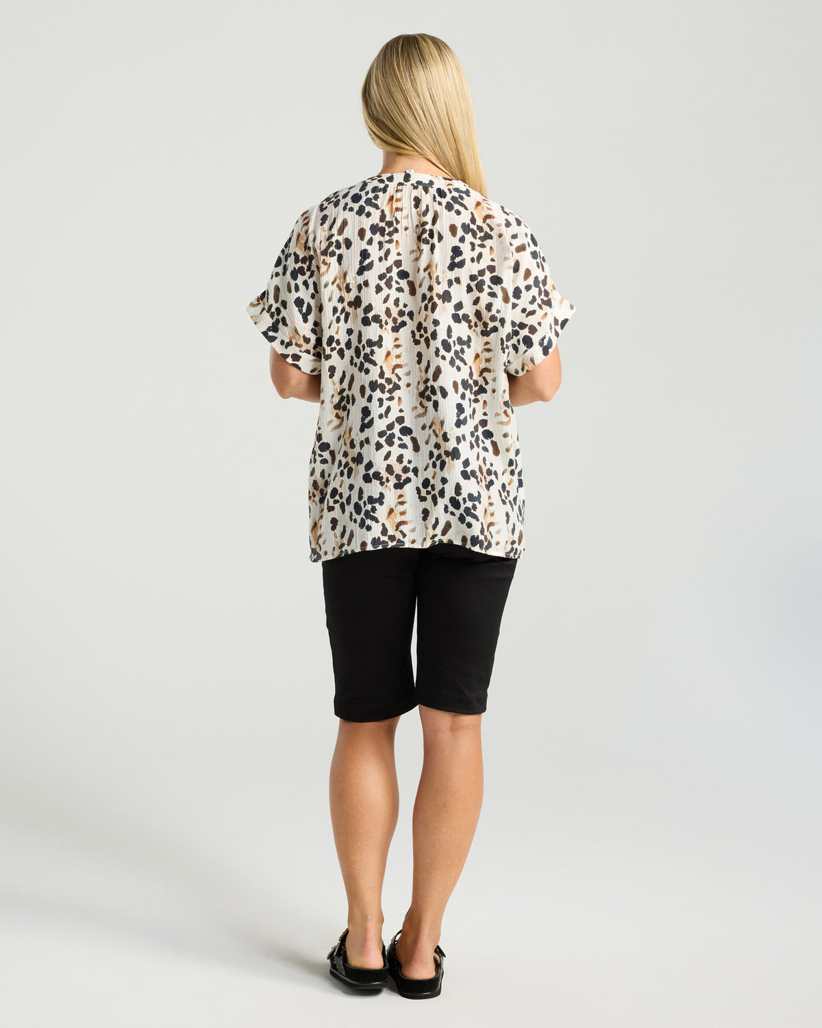 Isidora Button V Neck Top