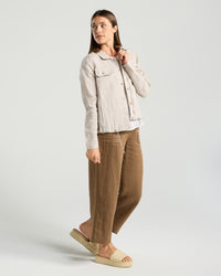 Silvia Drawstring Hem Shacket