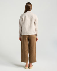 Silvia Drawstring Hem Shacket
