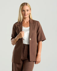Francesca Linen Blazer