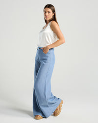 Leonora Palazzo Linen Pant