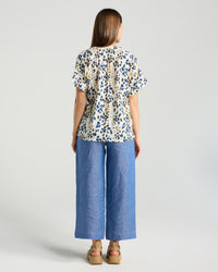 Isidora Button V Neck Top
