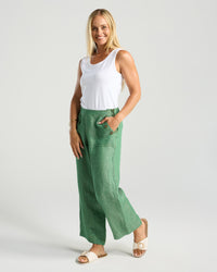 Ester Crop Linen Pant