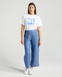 Ester Crop Linen Pant