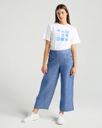 Ester Crop Linen Pant