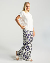 Simona Spliced Satin Top
